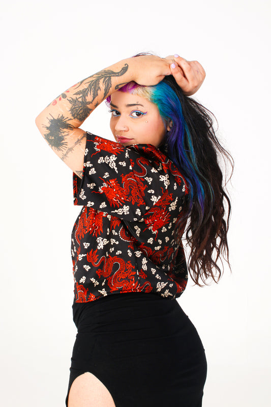 Camisa Mao Long Feng - Fusión Oriental - Aysa Atelier