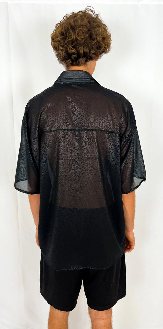 Camisa Kinki Artesanal - Gasa Transparente Elegante Hecha a Mano | Aysa Atelier - Aysa Atelier