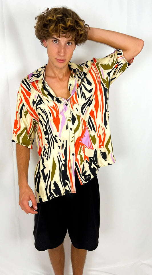 Camisa Bashi Artesanal - Estilo Años 80 Viscosa Premium Hecha a Mano | Aysa Atelier - Aysa Atelier