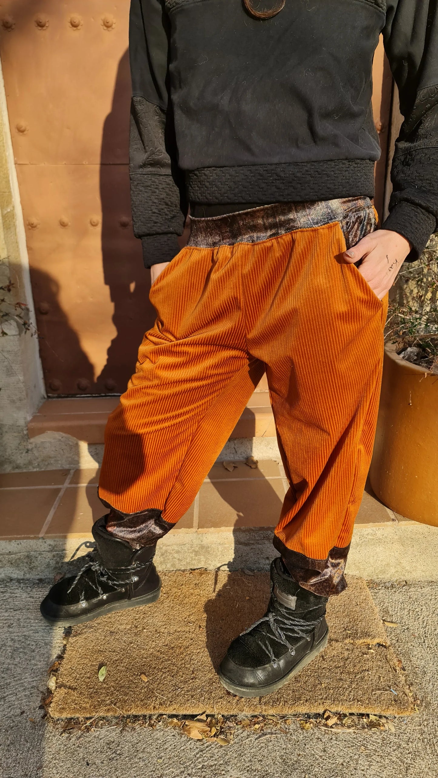 Pantalón Ling Artesanal - Pana Terciopelo Premium Hecho a Mano | Aysa Atelier - Aysa Atelier