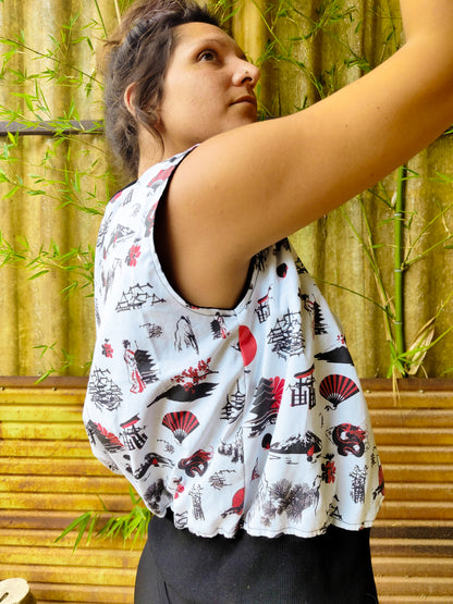 Chaleco Japonés Reversible - Estilo Minimalista Elegante para Mujer