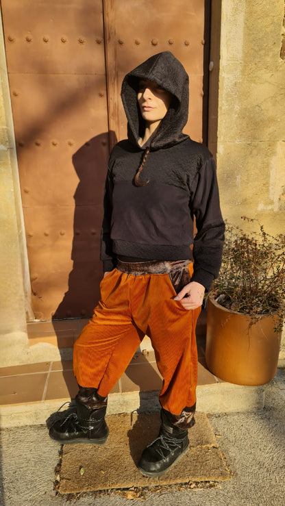 Pantalón Artesanal Ling - Pana Terciopelo Gavarres - Aysa Atelier