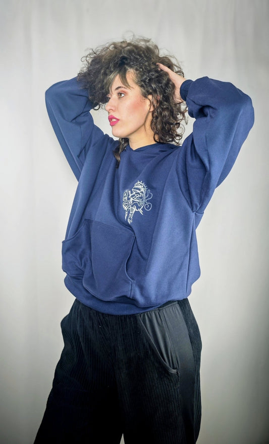 Sudadera Deep blue soul - Aysa Atelier